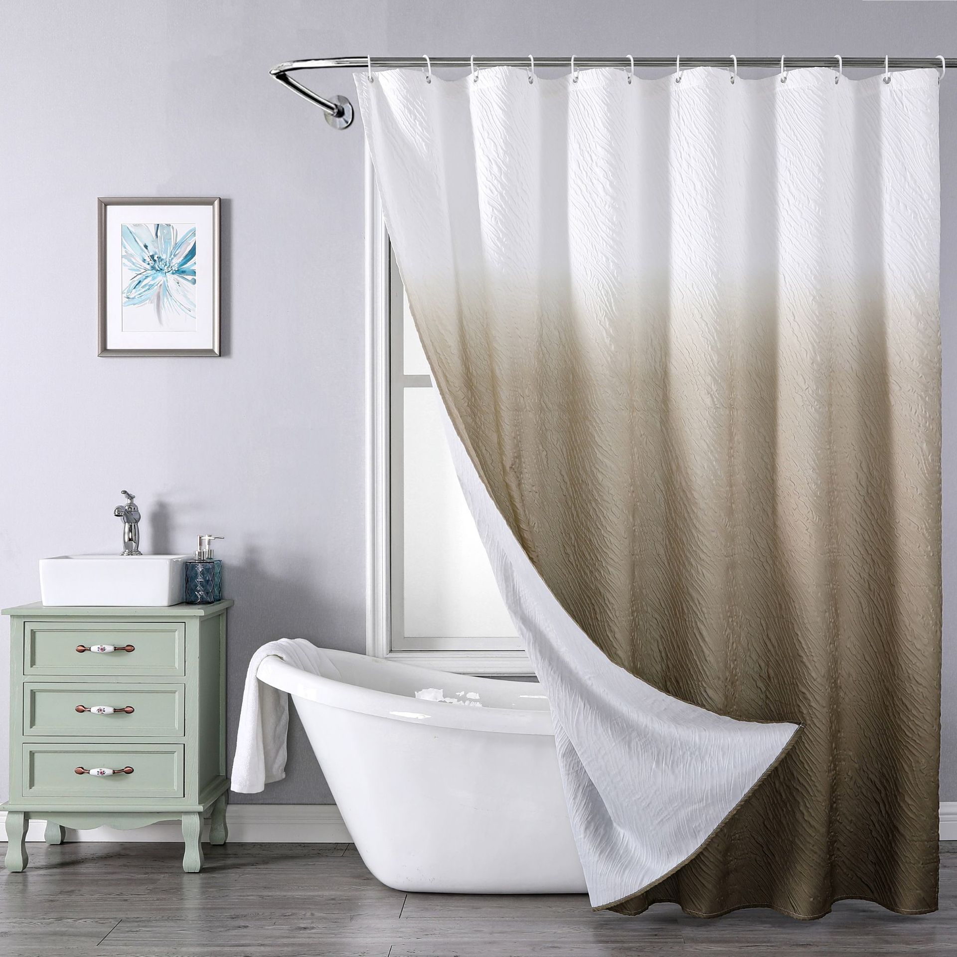 Composite Foaming Polyester Waterproof And Mildew-proof Shower Curtain - Image 10