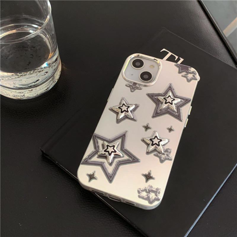 Electroplating Three-dimensional Sweet Cool Star Phone Case - Image 17