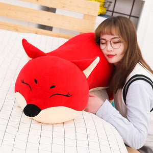 Large Fox Soft Stuffed Plush Body Pillow Toy