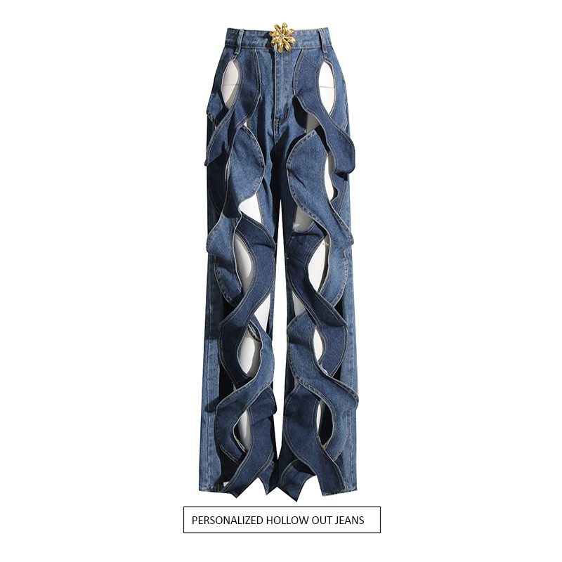 High Waist Straight Loose Slimming Jeans - Image 4