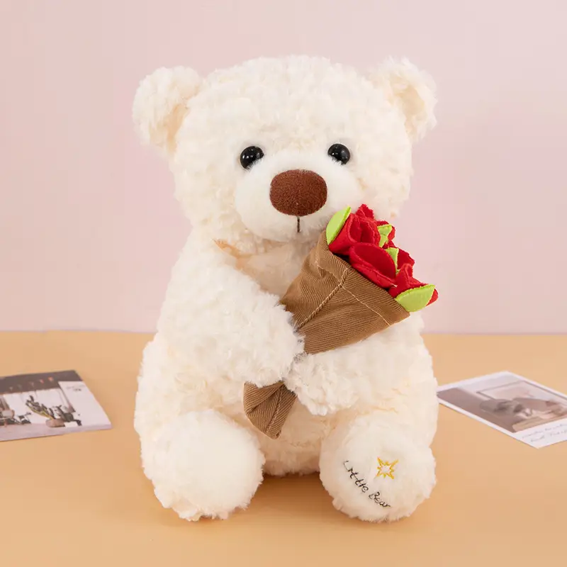 Rose Teddy Bear Plush Toy