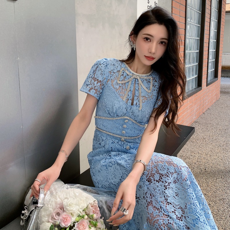 French Style Elegant Dress Water Soluble Lace For Women