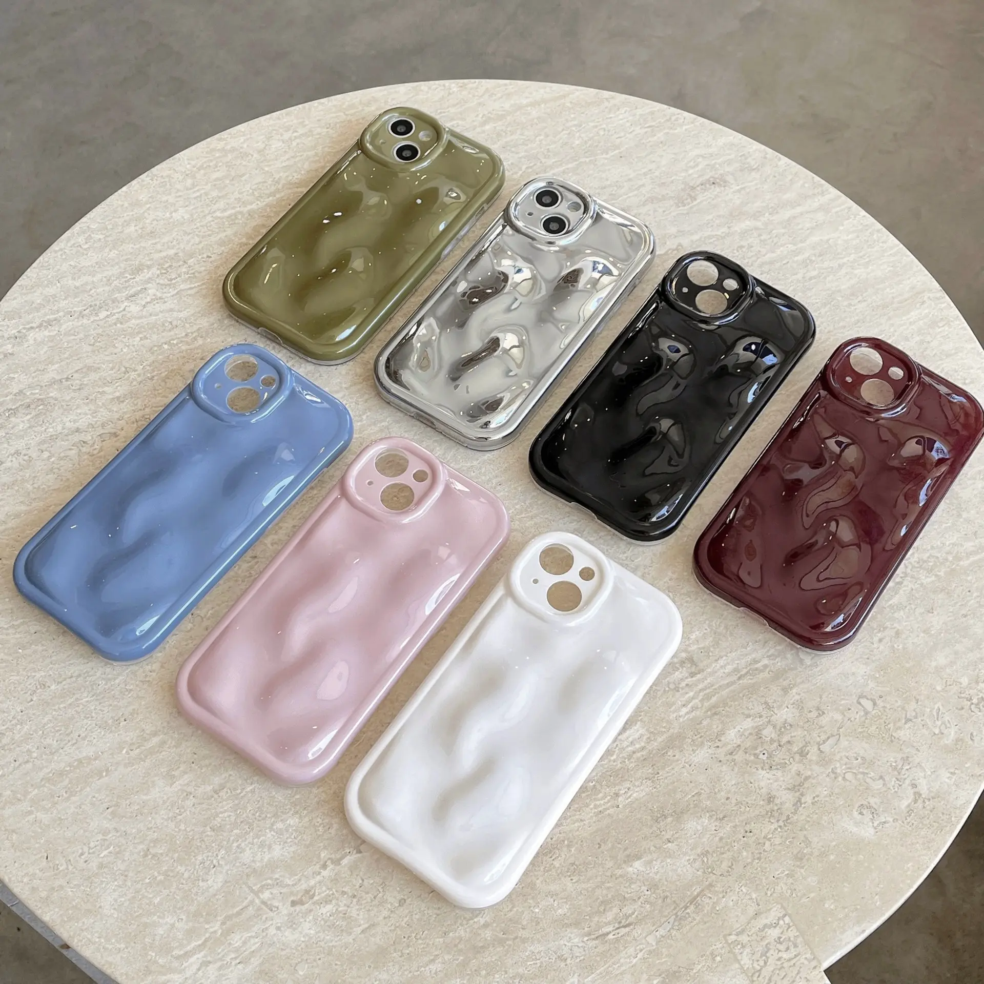 Creative Solid Color Meteorite Phone Case
