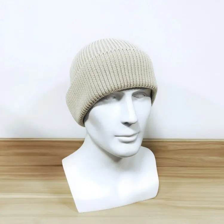 Thickened Knitted With Cotton Flip-up Lining, Outdoor