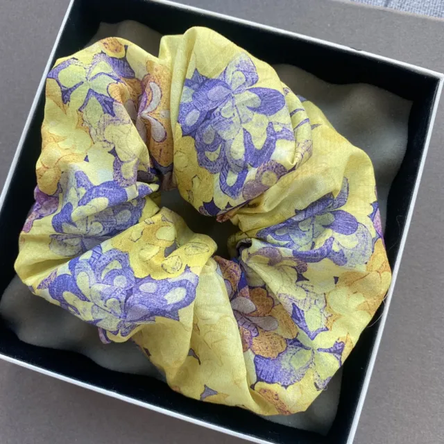 Yellow Watercolor Large Intestine Cloth Hair Ring No Plus sized Floral Large Size - Shop at LoveMi