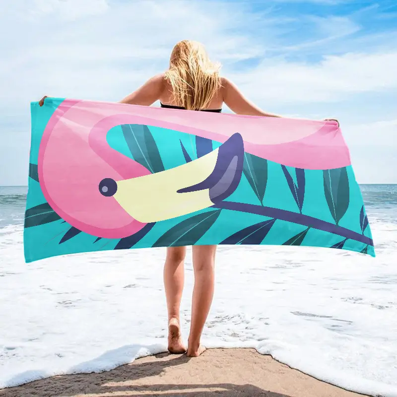 Printed Towel Seaside Vacation Beach Bath