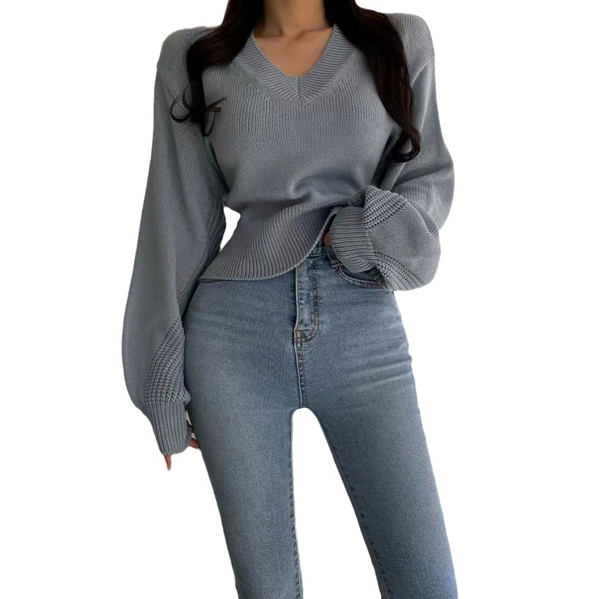 Short Slimming Versatile Knitted Top