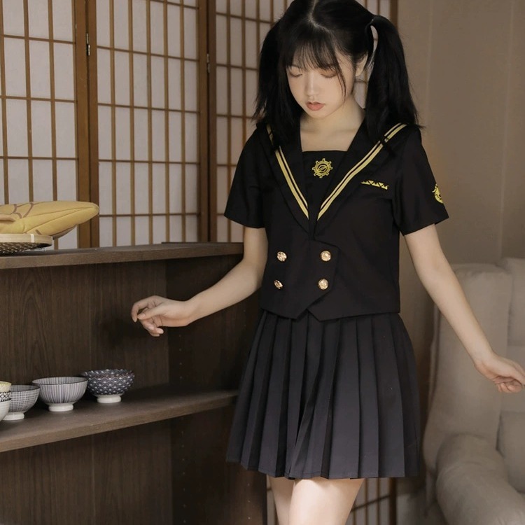 JK-style School Uniform Class Outfit Preppy Set For Sweet Girls