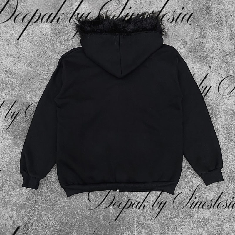 Short Gothic Punk Top With A Print