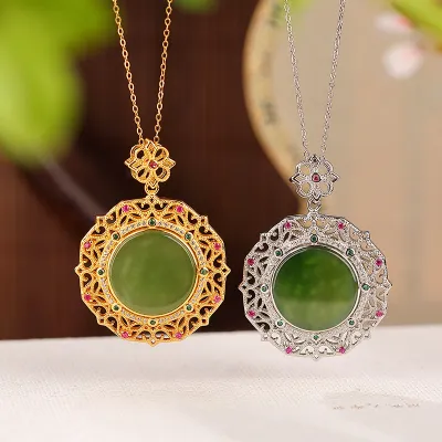 Fashion Pattern Hollow Retro Dignified Pendant