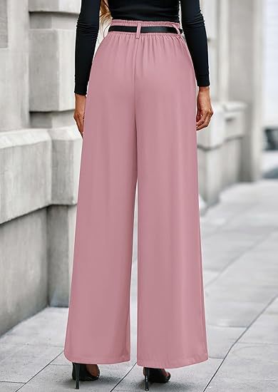 Women's slimming drape pants – dark blue colorway office smart casual