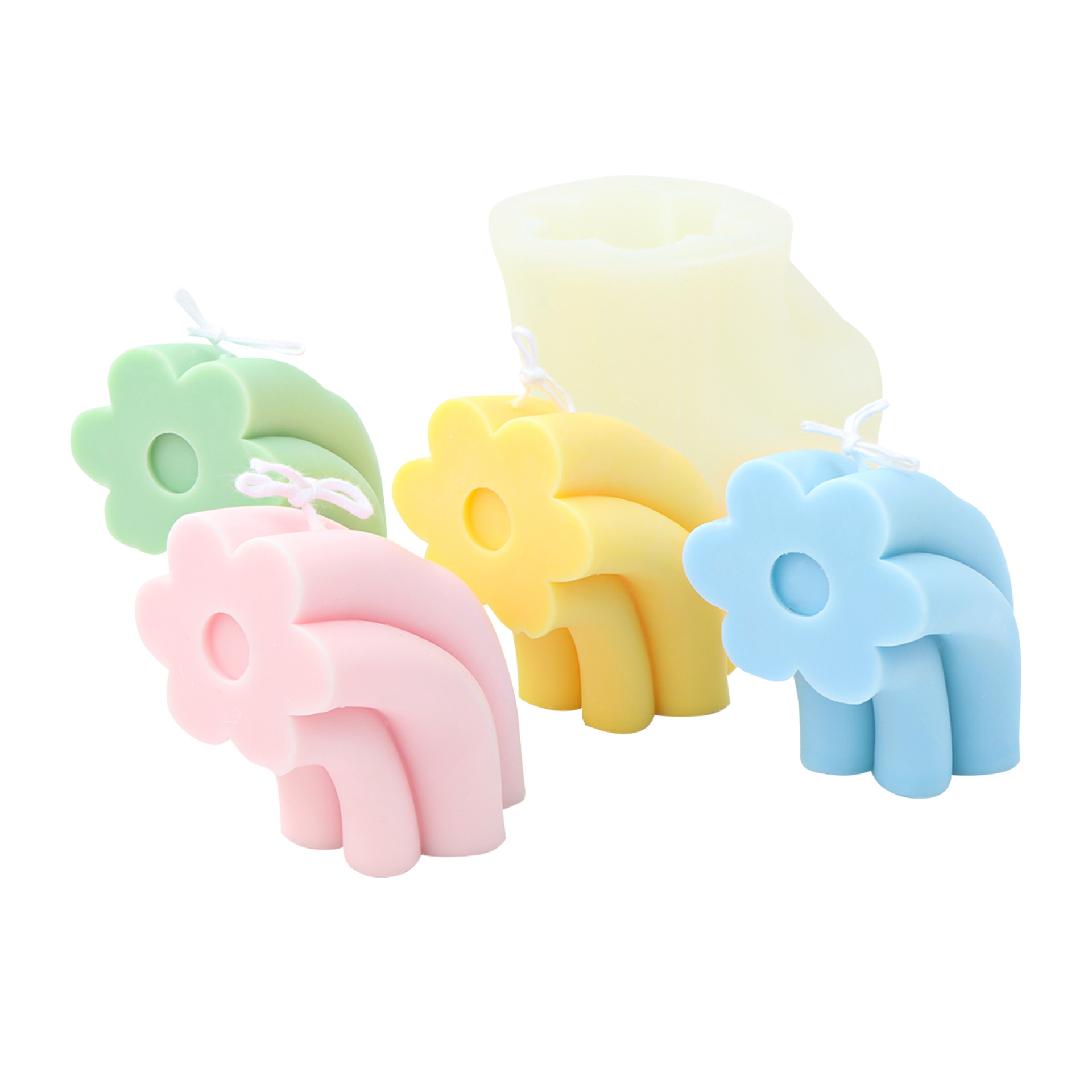 Arch bridge flower candle mould (arch bridge flower candle