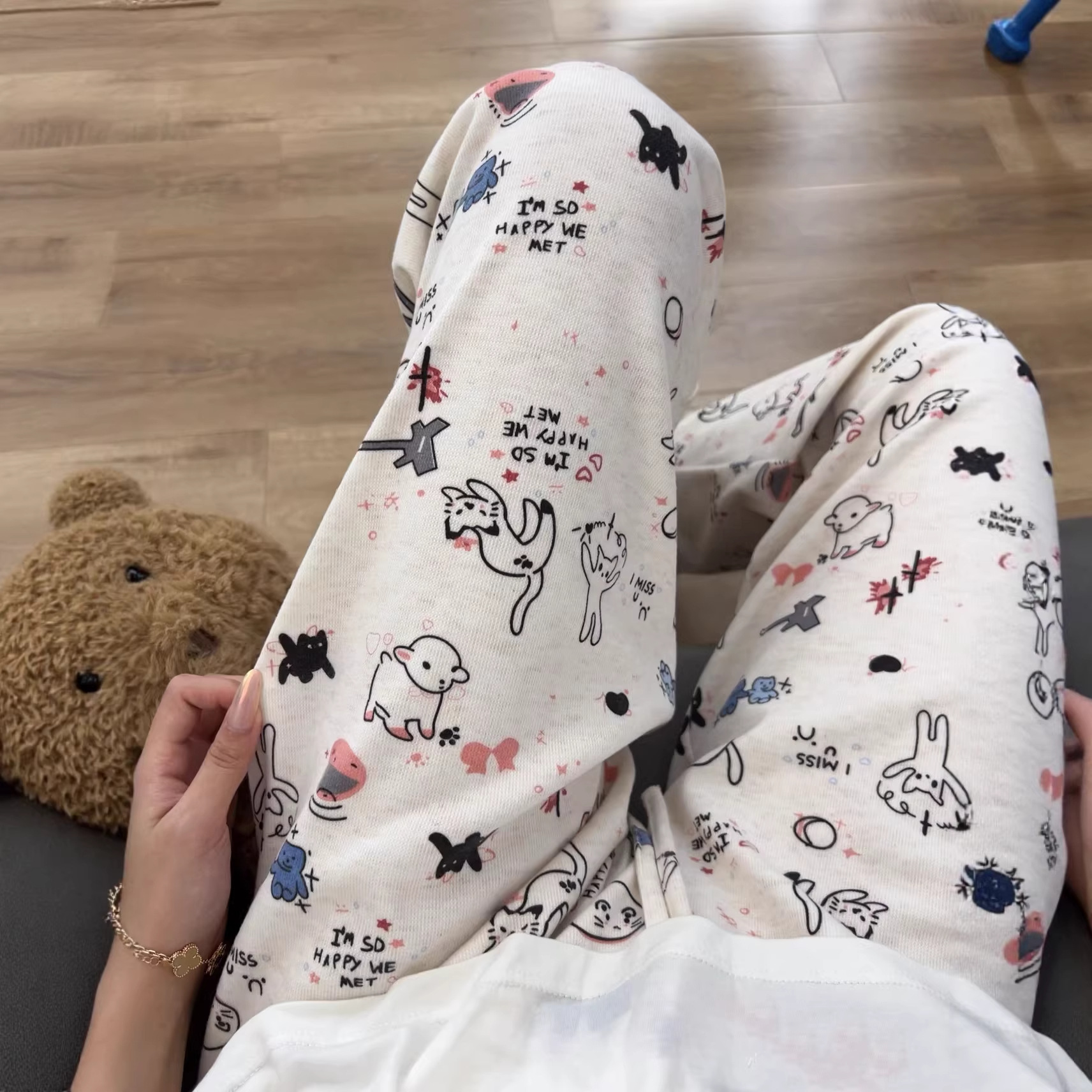 Women's Casual Loose-Fit High-Elasticity Loungewear Pajama Pants