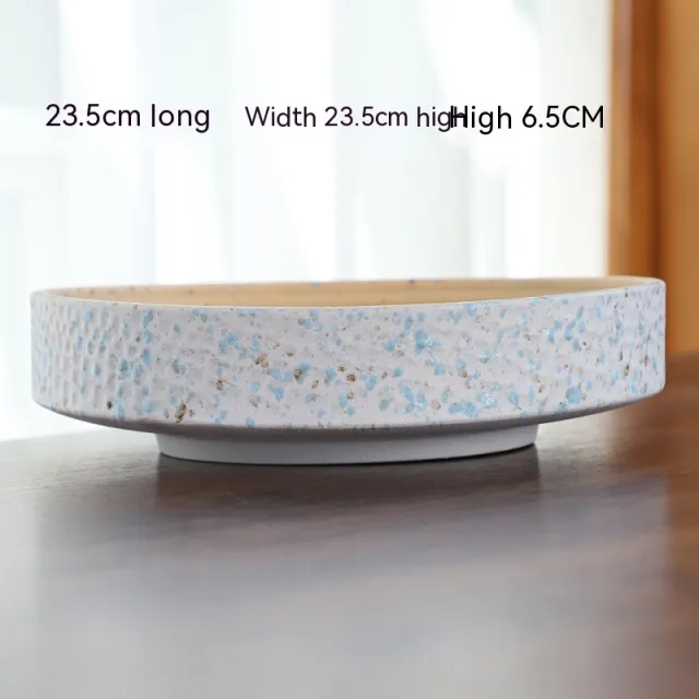 Extra Large Hydroponic Ceramic Flower Pot Ancient Fish Tank Basin Hammer Pattern Mottled - Shop at LoveMi