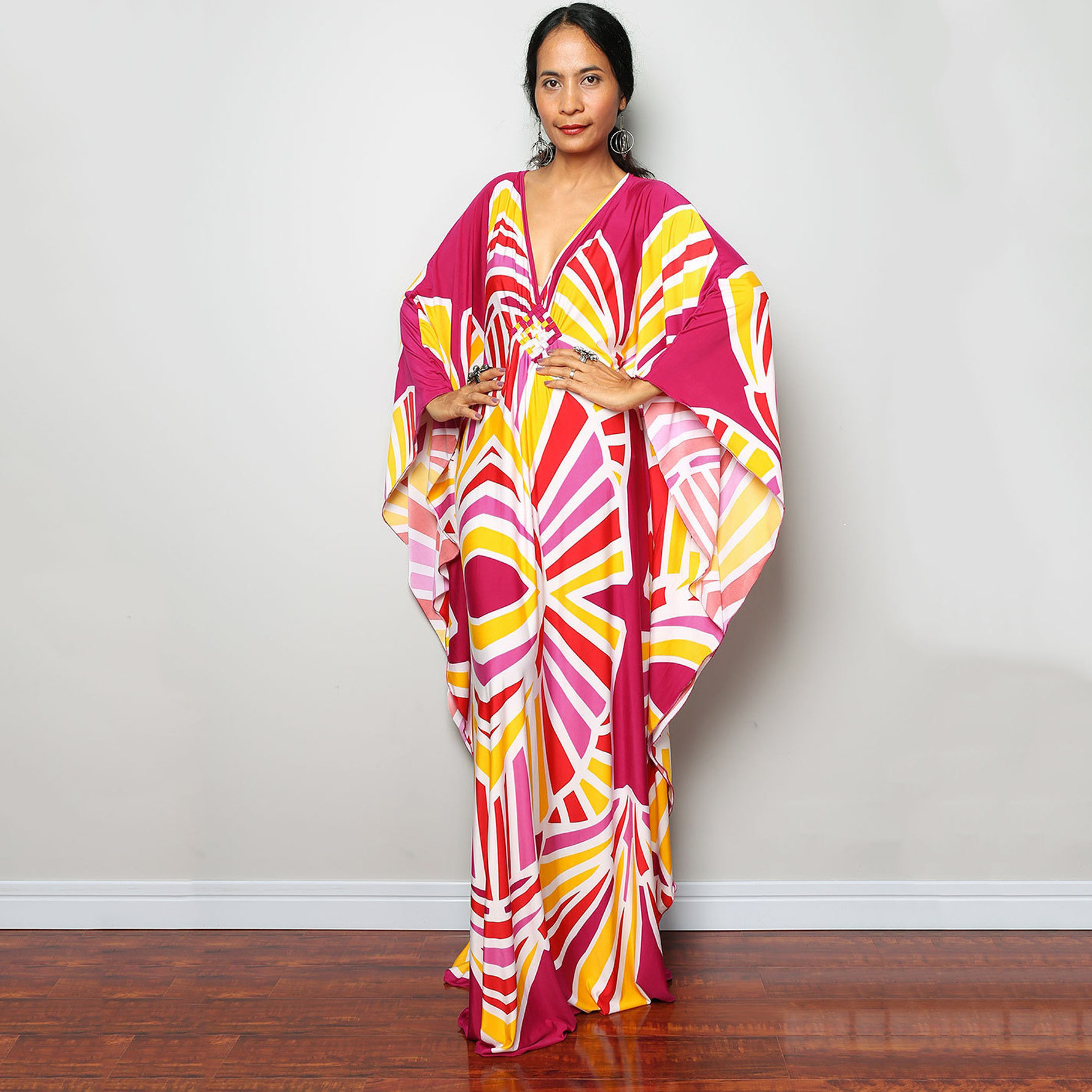 Beach Cover-up Robe Long Dress - Image 32