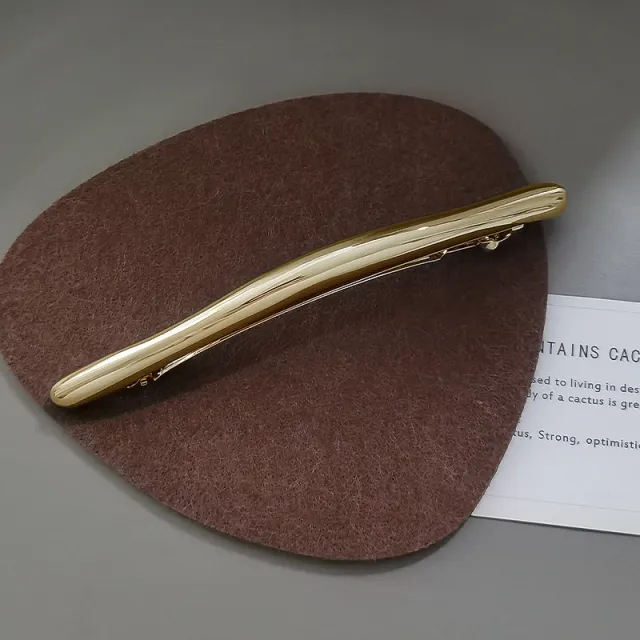 European And American Minimalist Niche Design Metal Hairpin Gold - Shop at LoveMi