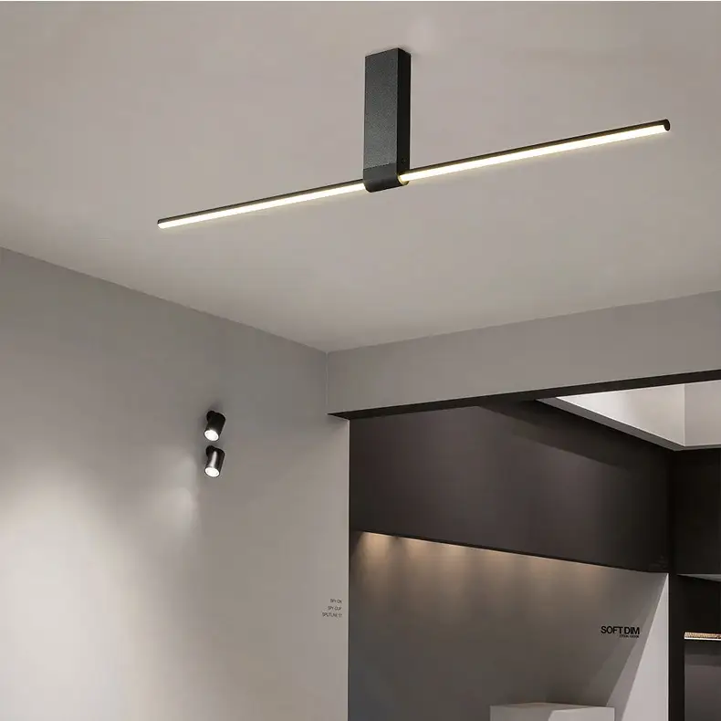 Led Ceiling Light Creative Minimalist One-word Strip Light
