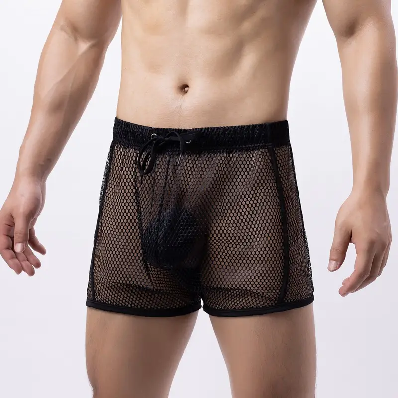 Sexy Hollow Out See Through Big Mesh Underwear
