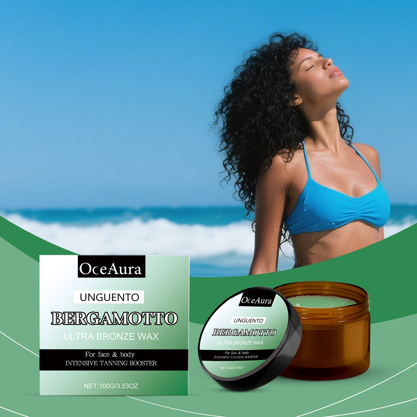 Bergamot Body Helps Black Frost Beach Bronzed Skin Nourishing Moisturizing Neck Cream