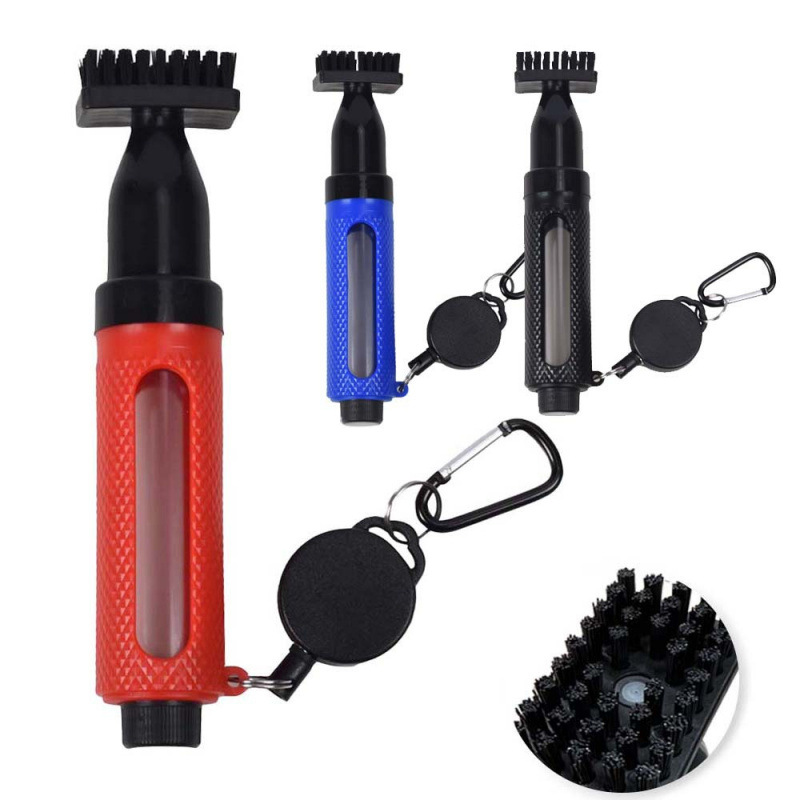 Golf Club Cleaning Brush Water Spray Press Type
