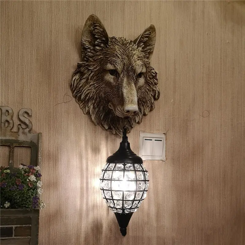 Country Retro Personalized Wall Lamp Bar Cafe