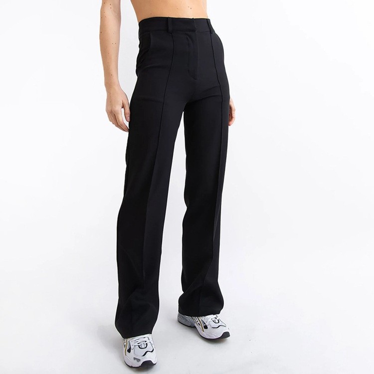 Solid Color Simple Fashion Commuter Business Casual Pants Black - Shop at LoveMi