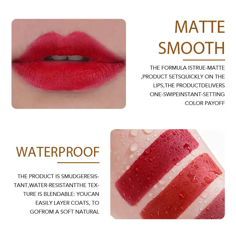 Pearlescent Double-color Eye Shadow Matte Lipstick Does Not Fade Nonstick Cup