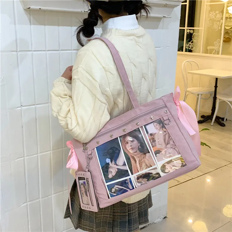 Fashionable Transparent Storage Tote Bag