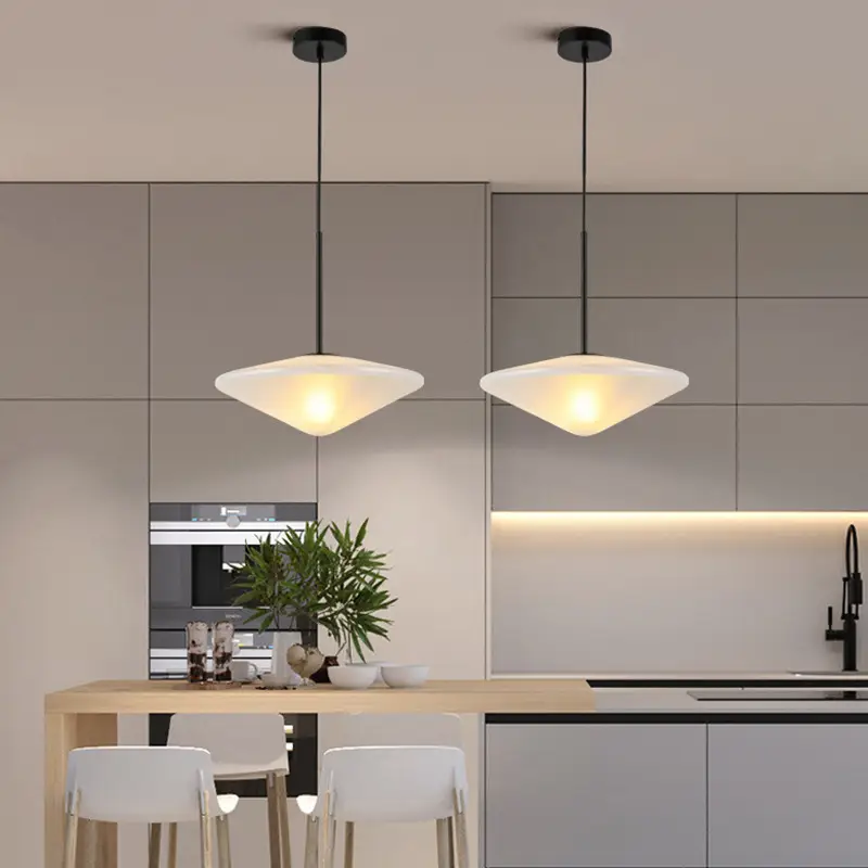 Nordic Post-modern Light Luxury UFO Glass Chandelier