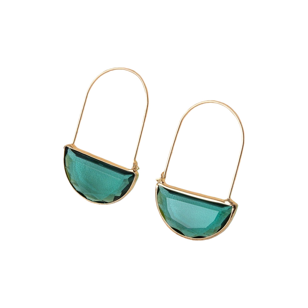 Semi Circular Earrings For Women Minimalist Versatile And Trendy