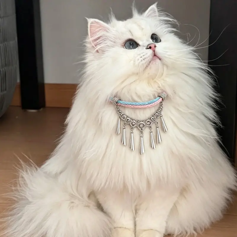 Woven Tassel Pendant Vintage Pet Collar