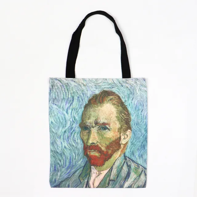 Van Gogh The Starry Night Oil Painting Tote Bag Women's Canvas Bag Self Portrait - Shop at LoveMi