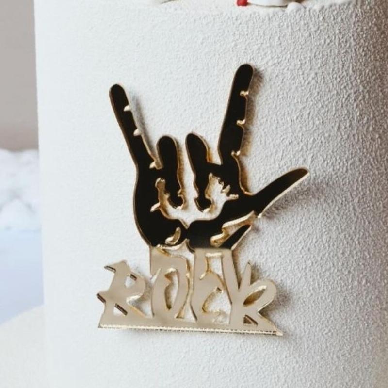 Creative Acrylic Rock Cake Decoration Ornament