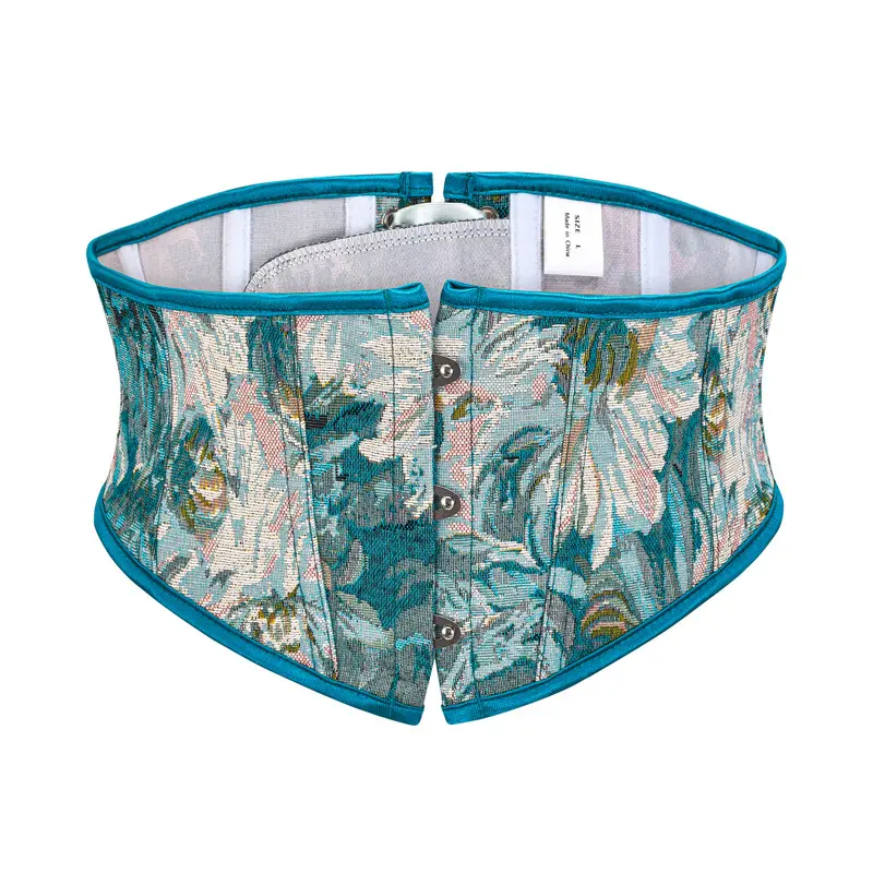 Blue Chrysanthemum Oil Painting Printed Lace Up