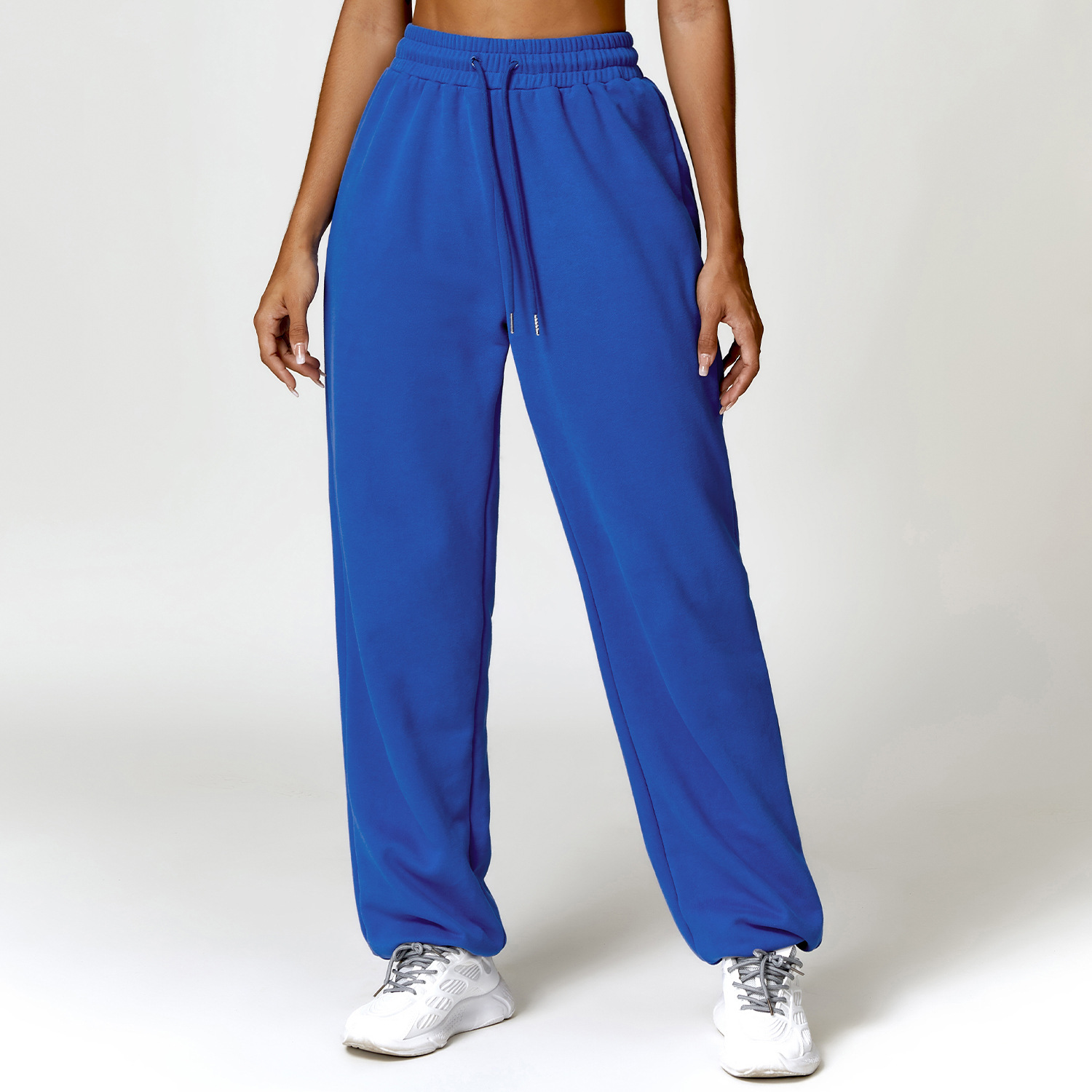 Men's High Waist Ankle-tied Track Sweatpants Loose