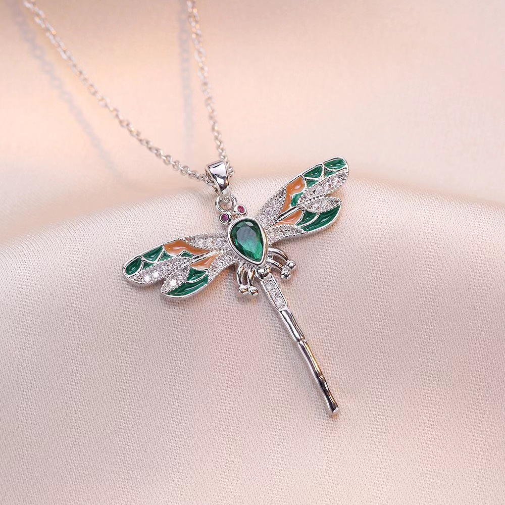 Colorful Dragonfly Necklace