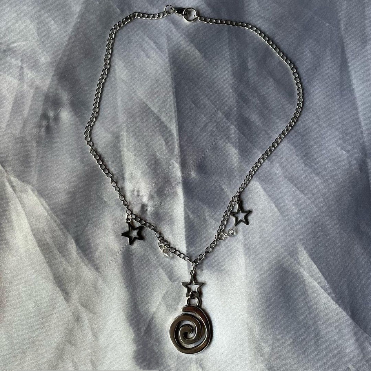 Fashion Personalized Hip Hop Retro Simple Vortex Hanging Five-pointed Star Necklace