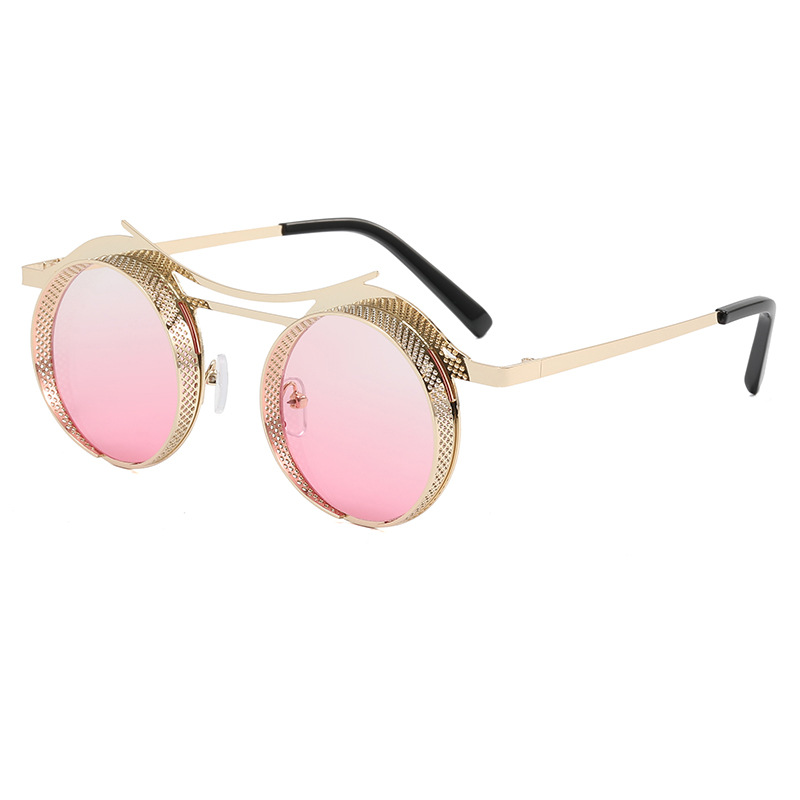 Gold Frame Double Pink Lens