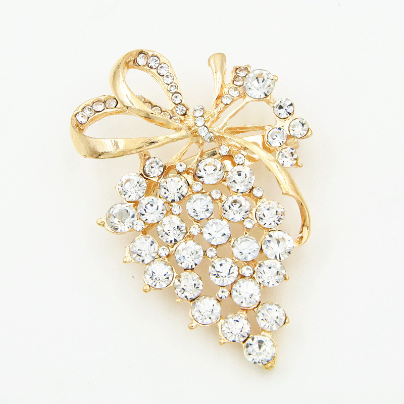Women's Diamond Grape Brooch — foto 11