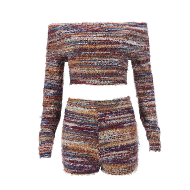 Chest wrapped Midriff Outfit Shorts Two piece Set Red - Shop at LoveMi