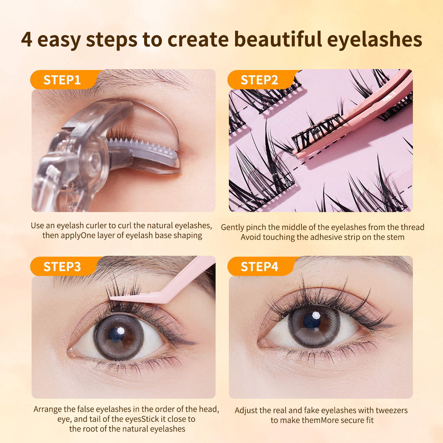 Glue-free All-English Lash Beauty Tools