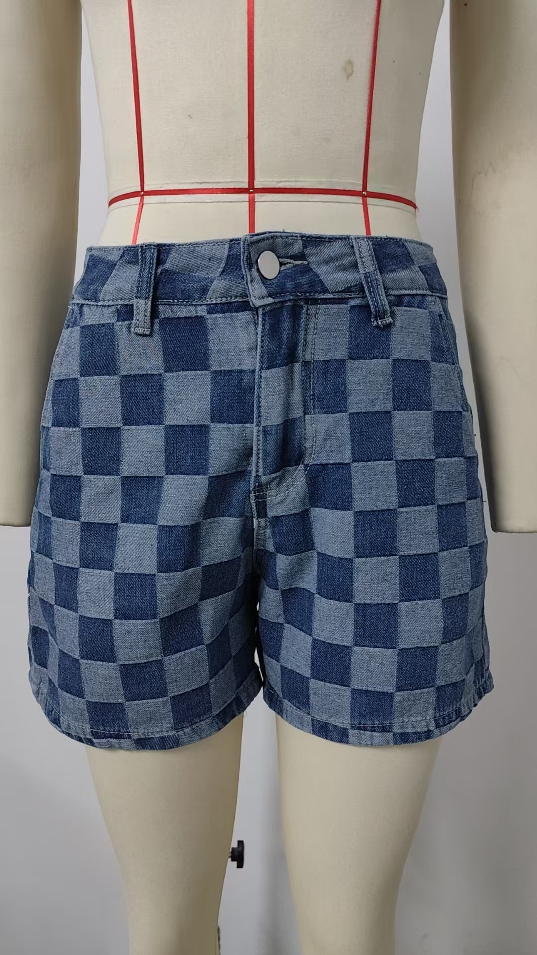 Women's Clothing Fashion Wash Casual Loose Outfit Blue Shorts - Shop at LoveMi