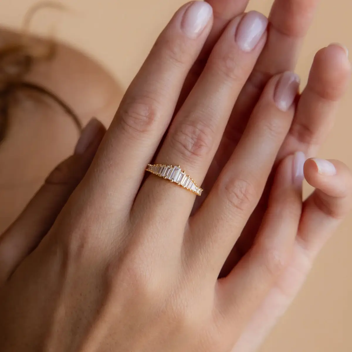 S925 Sterling Silver Simple Fashion Organ Ring Personality