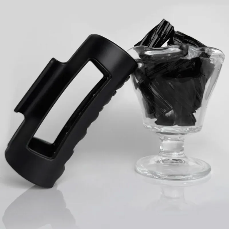 Soft Silicone Shark Clip Drop-resistant Non-fragile Clip Hairware Hairpin - Advanced Black
