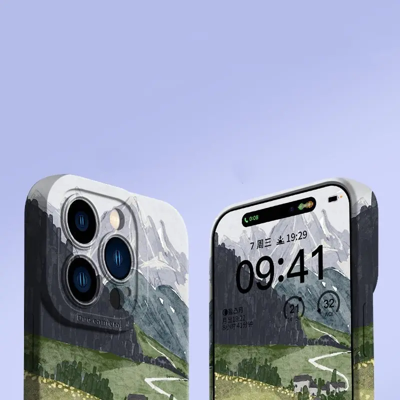 Through The Forest All-inclusive Liquid Silicone Phone Case