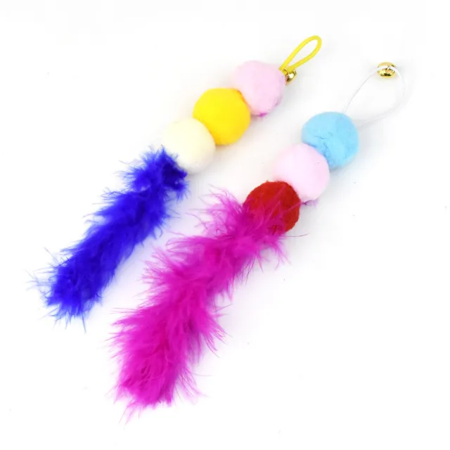 Feather Bell Replacement Head Steel Wire Cat Teaser Accessories Replacement Wool Tops Replacement Head - Shop at LoveMi