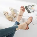 New Chunky-heel Mid-heel Sandalstwo Styles In One view 2