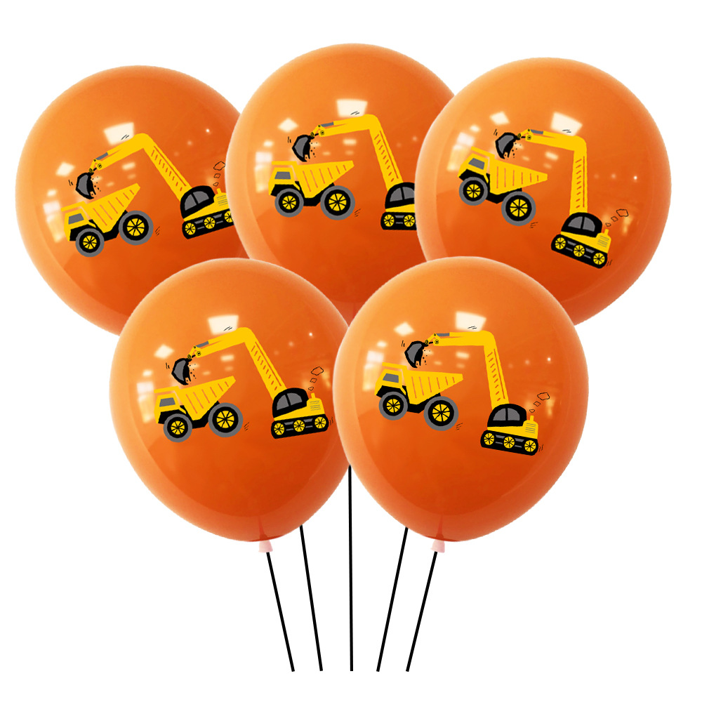 Title 5, Excavator Helmet Printing Balloon Decoration Su...