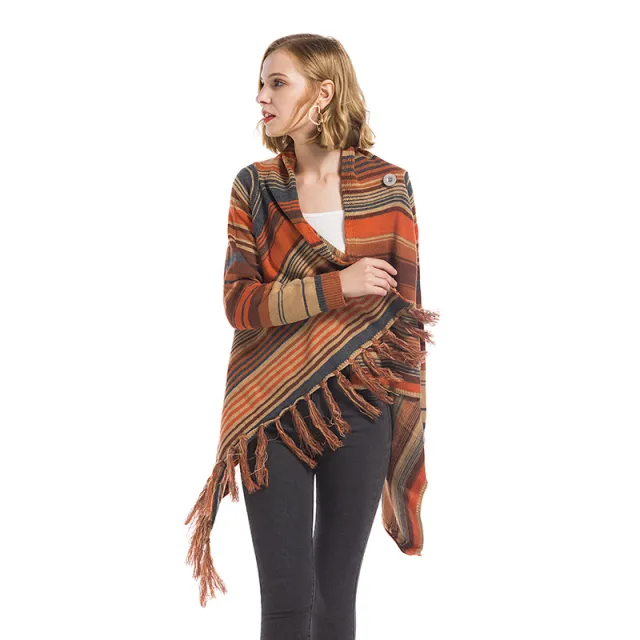 Cardigan Coat Plus Size Sweater Orange - Shop at LoveMi