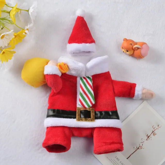Pet Dog Cat Winter New Christmas Double Flannel Thick Red - Shop at LoveMi